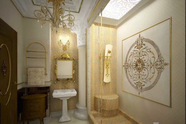 Украшения на стенах в ванной комнате